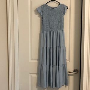 Soft Blue maxi dress
